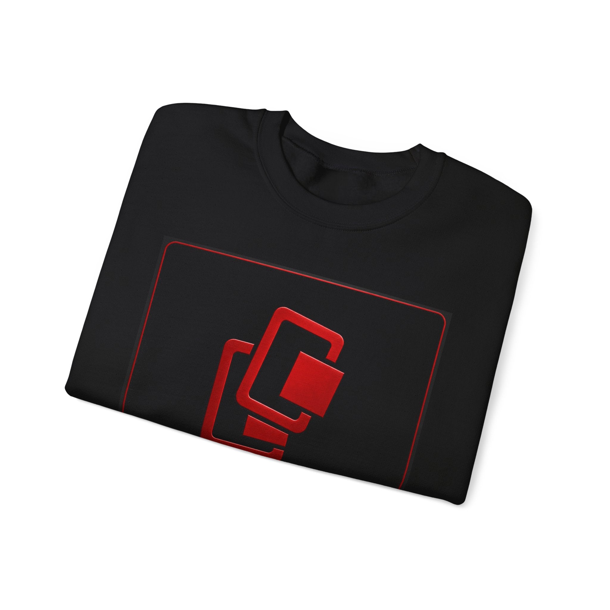 CrossCo Logo Sweatshirt — Red Block Graphic Crewneck