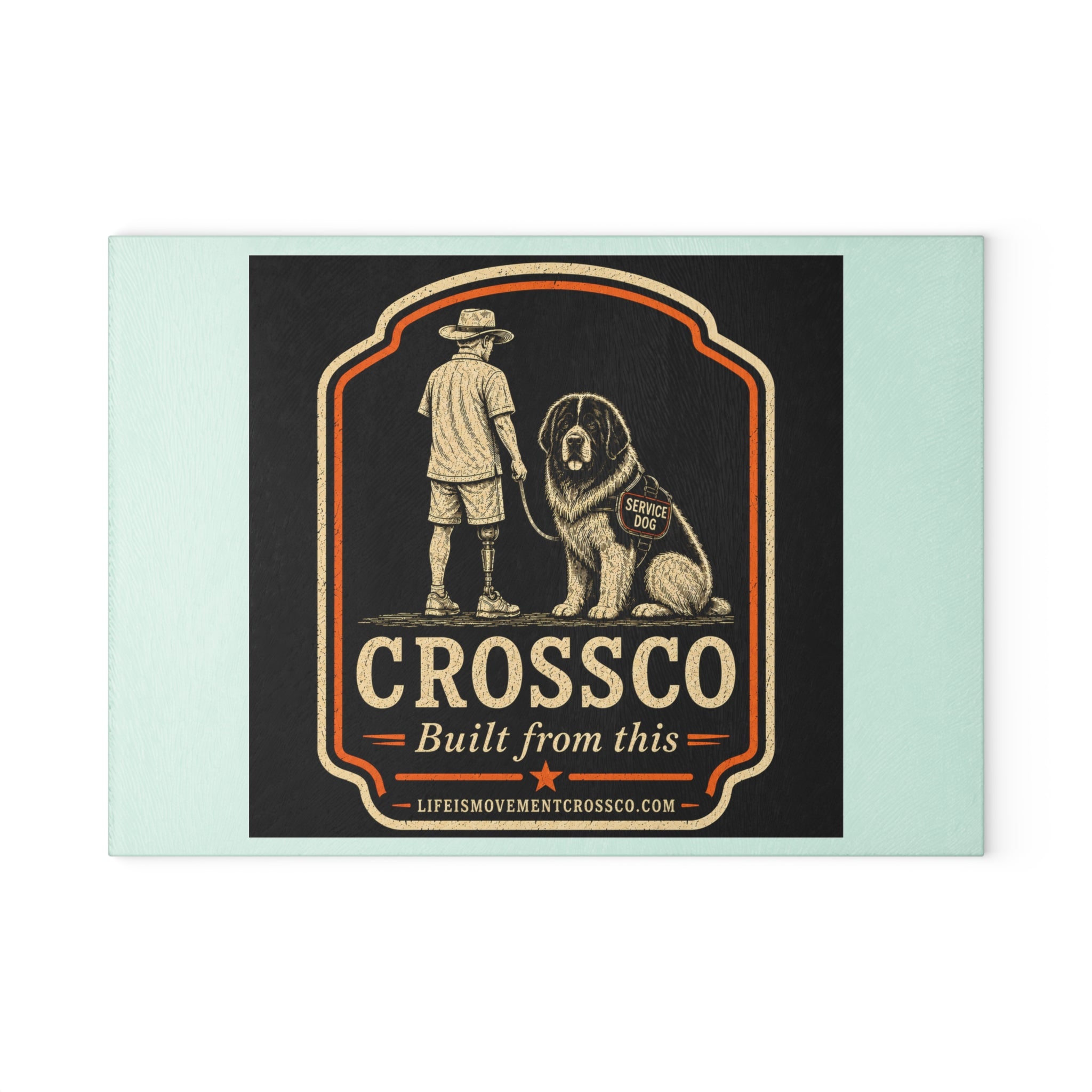 CrossCo Built From This Glass Cutting Board