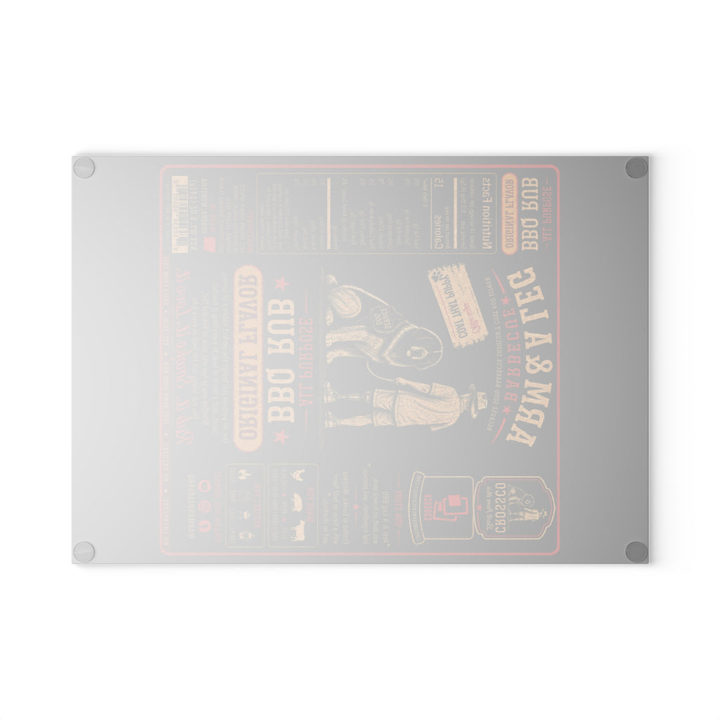 Arm & A Leg Barbecue Original Flavor Glass Cutting Board