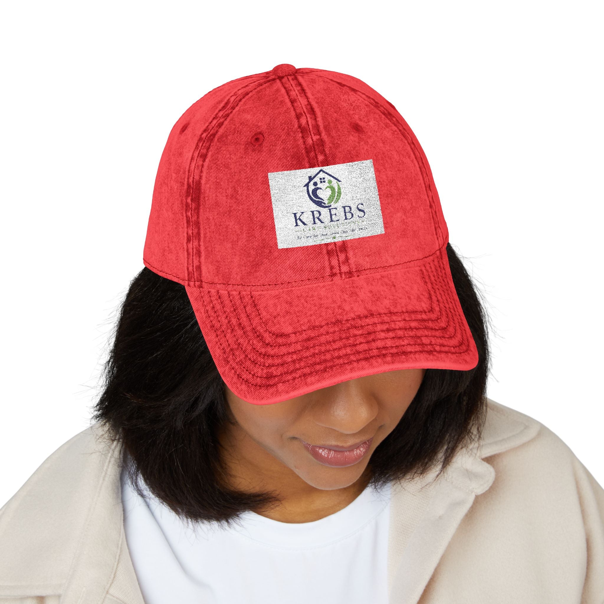Vintage Embroidered Cap — Distressed Logo Baseball Hat