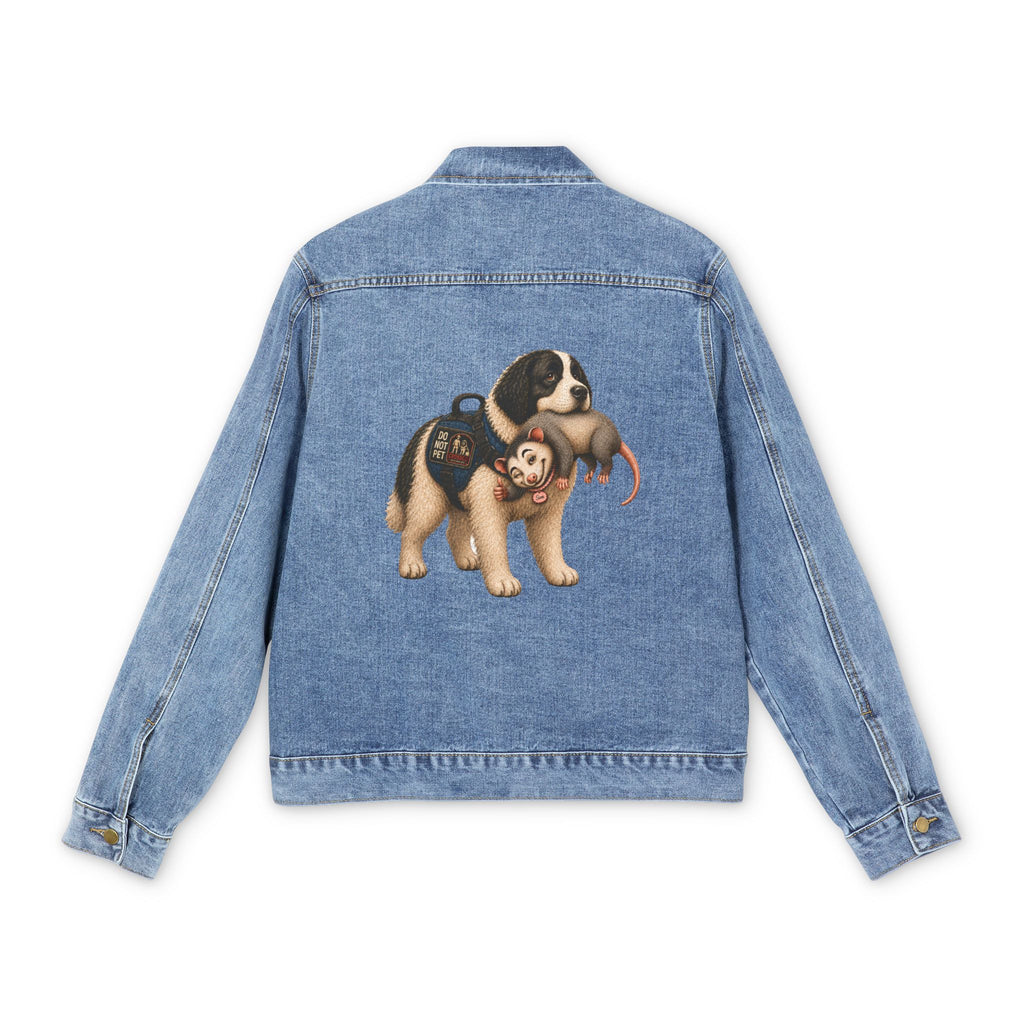 Denim Jacket with Ollie Finds Something Interesting - Sam Gets a Free Ride