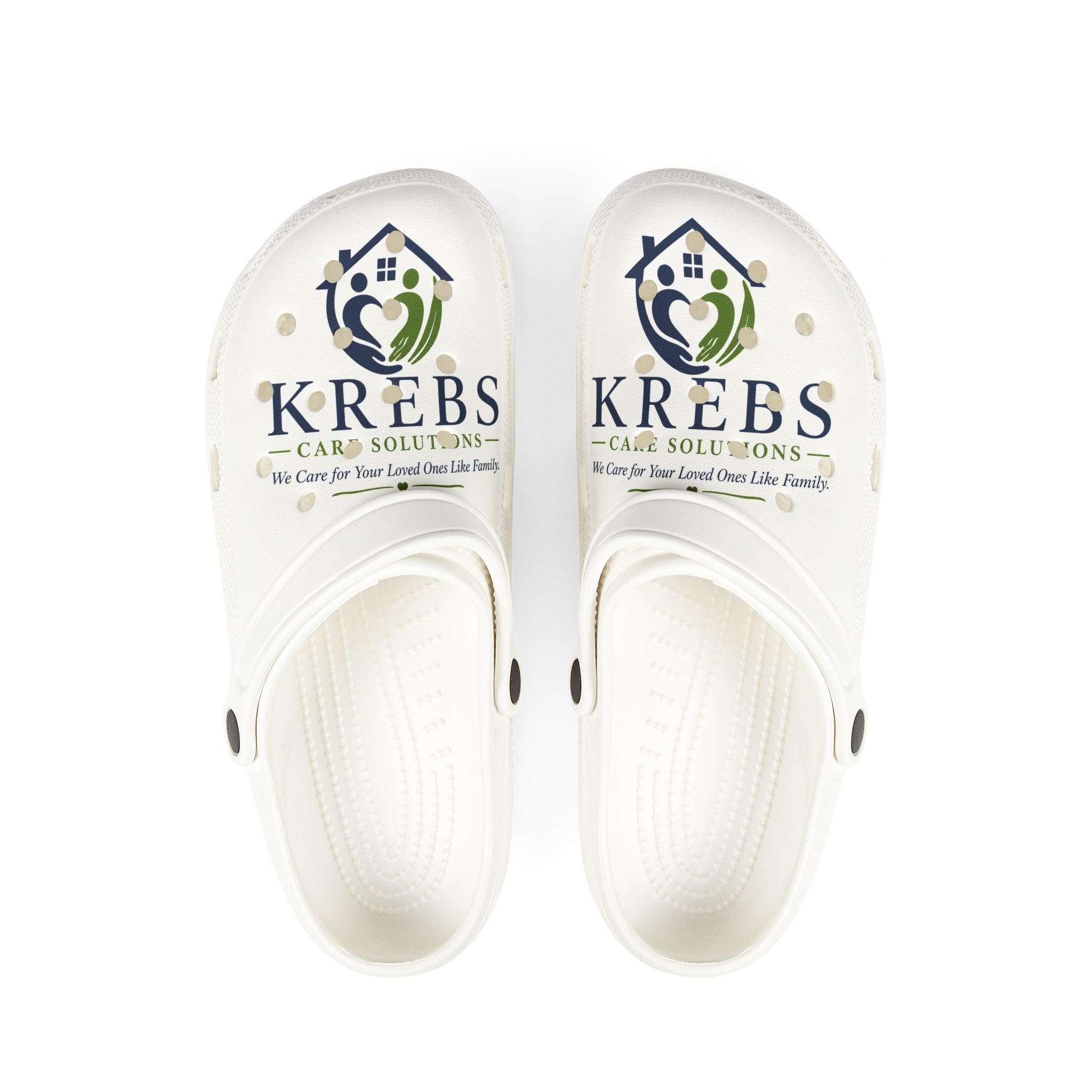 Krebs Care Solutions Logo EVA Foam Clogs — Comfortable Branded Slip-On Shoes