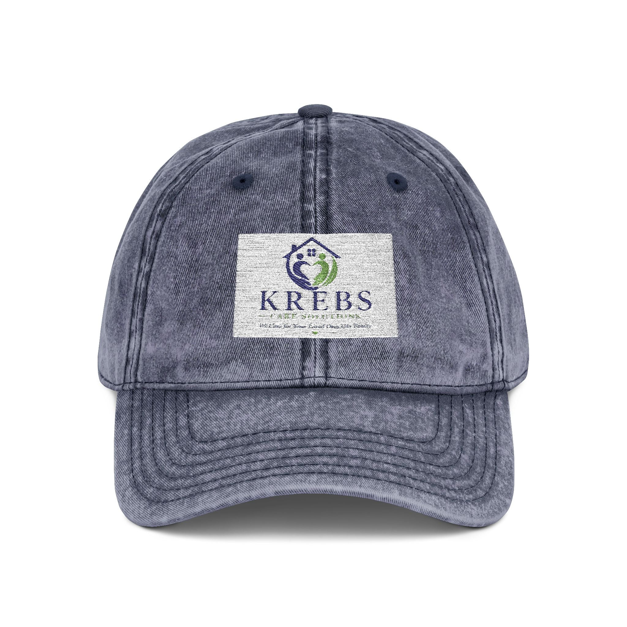 Vintage Embroidered Cap — Distressed Logo Baseball Hat