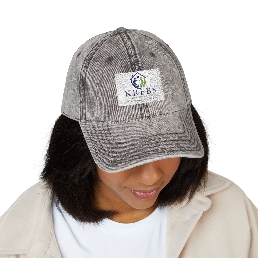 Vintage Embroidered Cap — Distressed Logo Baseball Hat