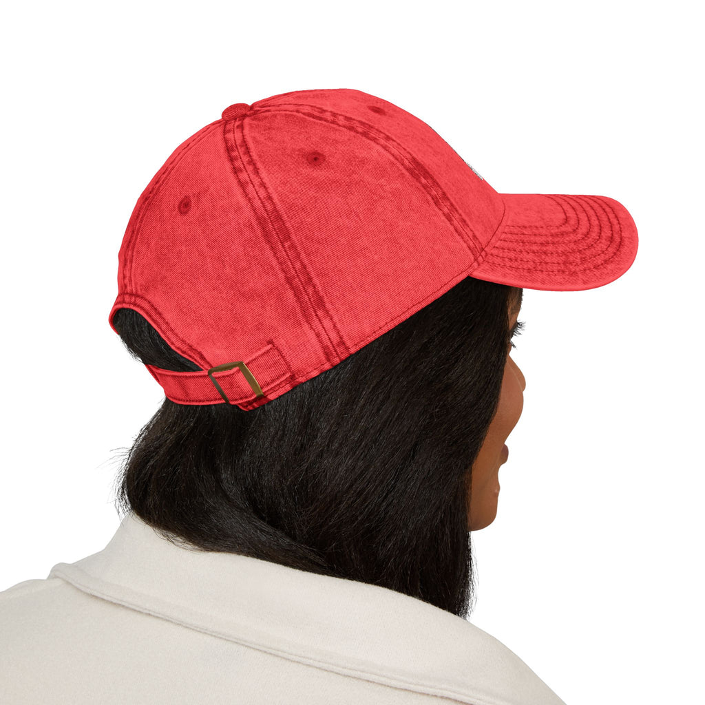 Vintage Embroidered Cap — Distressed Logo Baseball Hat