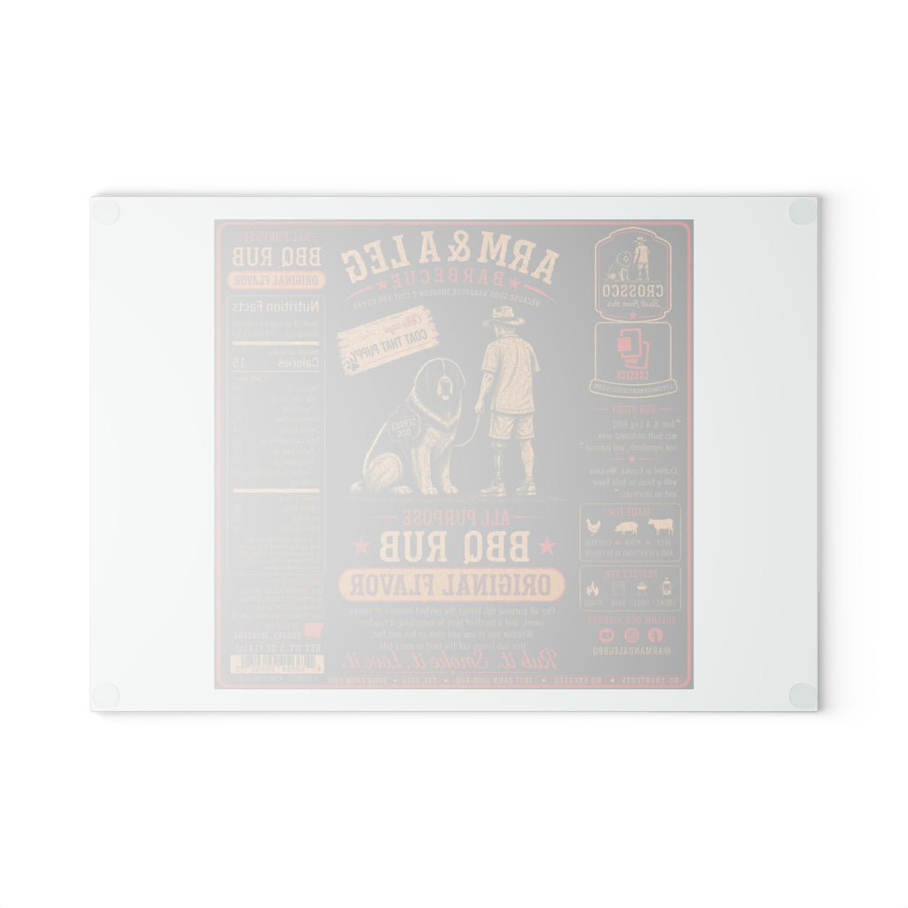 Arm & A Leg Barbecue Original Flavor Glass Cutting Board