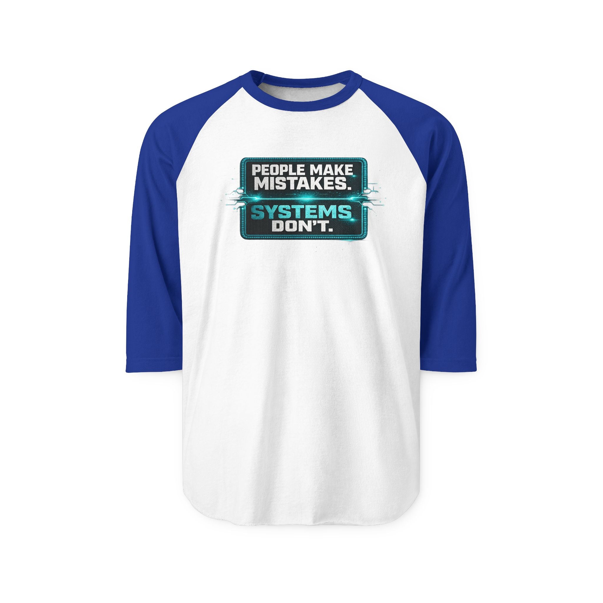 Krebs Care Solutions Raglan Shirt — People Make Mistakes. Systems Don’t.