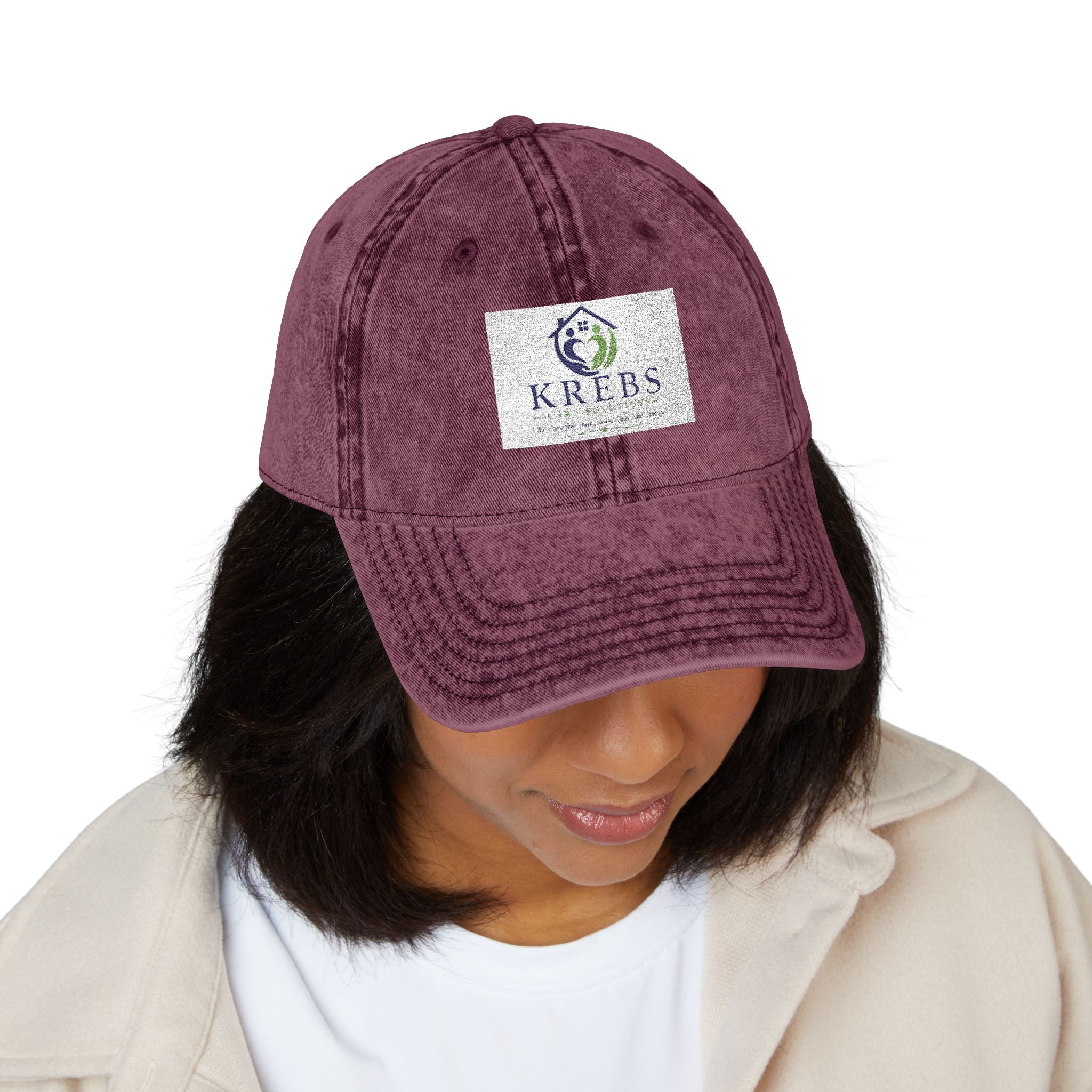 Vintage Embroidered Cap — Distressed Logo Baseball Hat