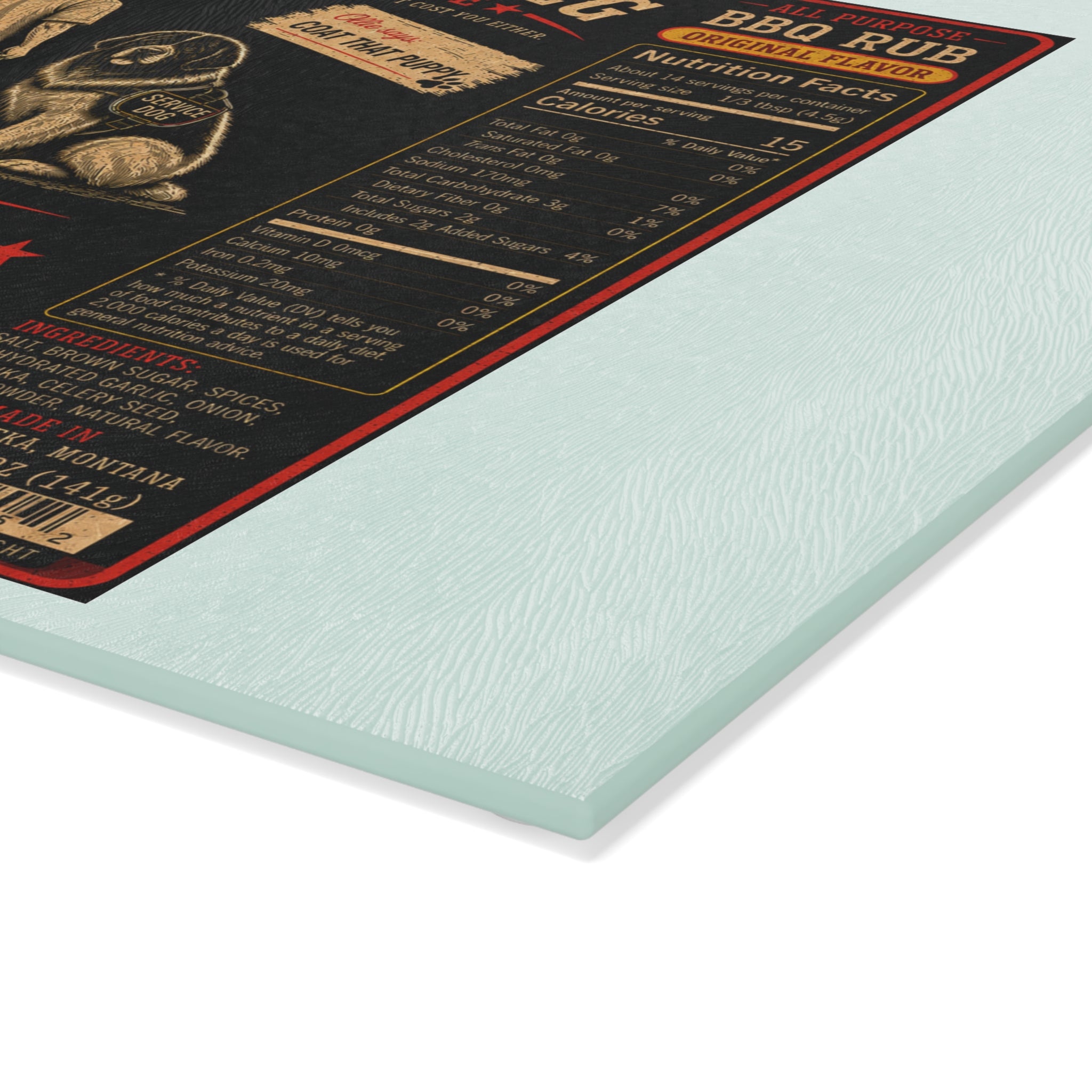 Arm & A Leg Barbecue Original Flavor Glass Cutting Board