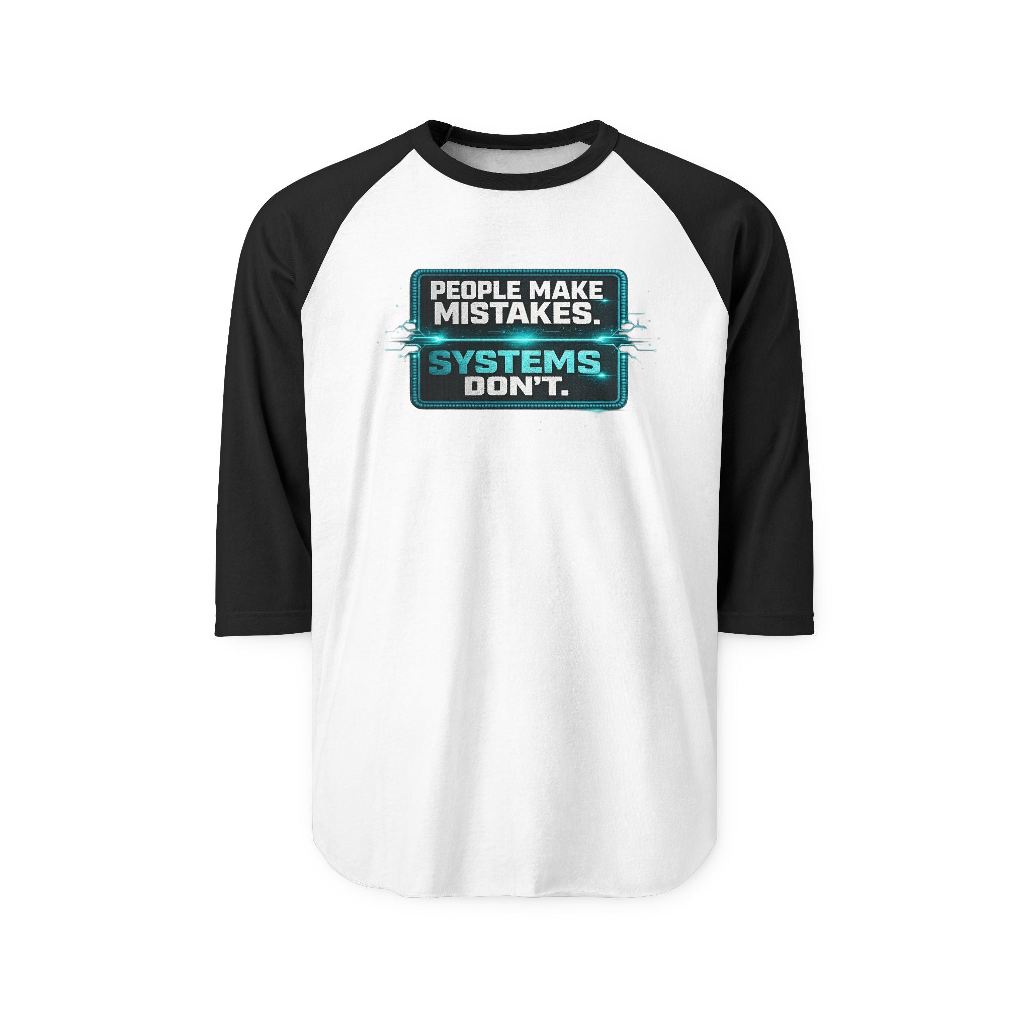 Krebs Care Solutions Raglan Shirt — People Make Mistakes. Systems Don’t.
