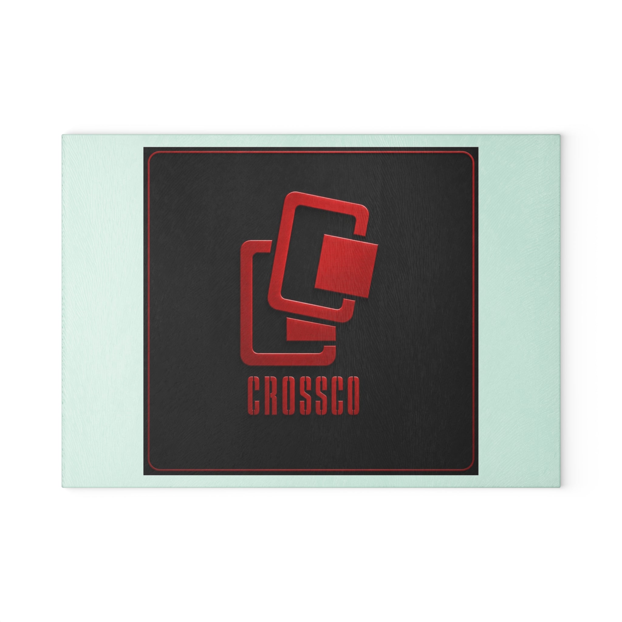 CrossCo Logo Glass Cutting Board