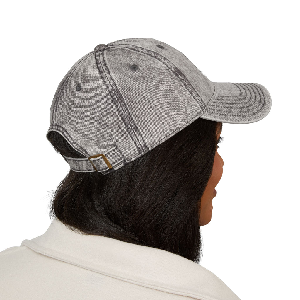 Vintage Embroidered Cap — Distressed Logo Baseball Hat