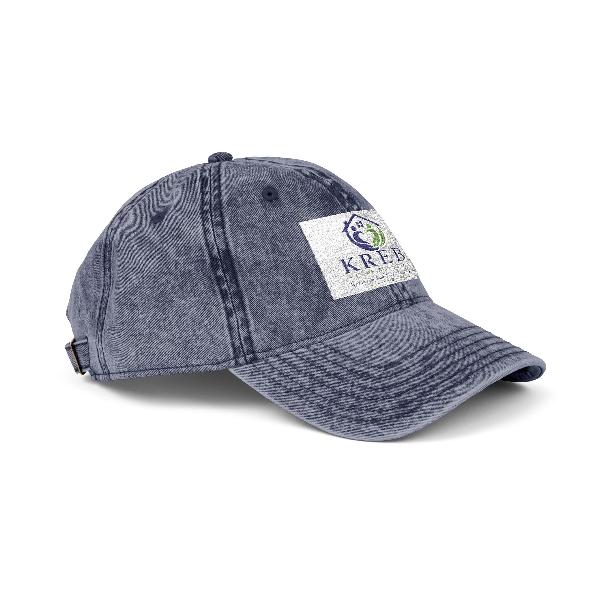 Vintage Embroidered Cap — Distressed Logo Baseball Hat