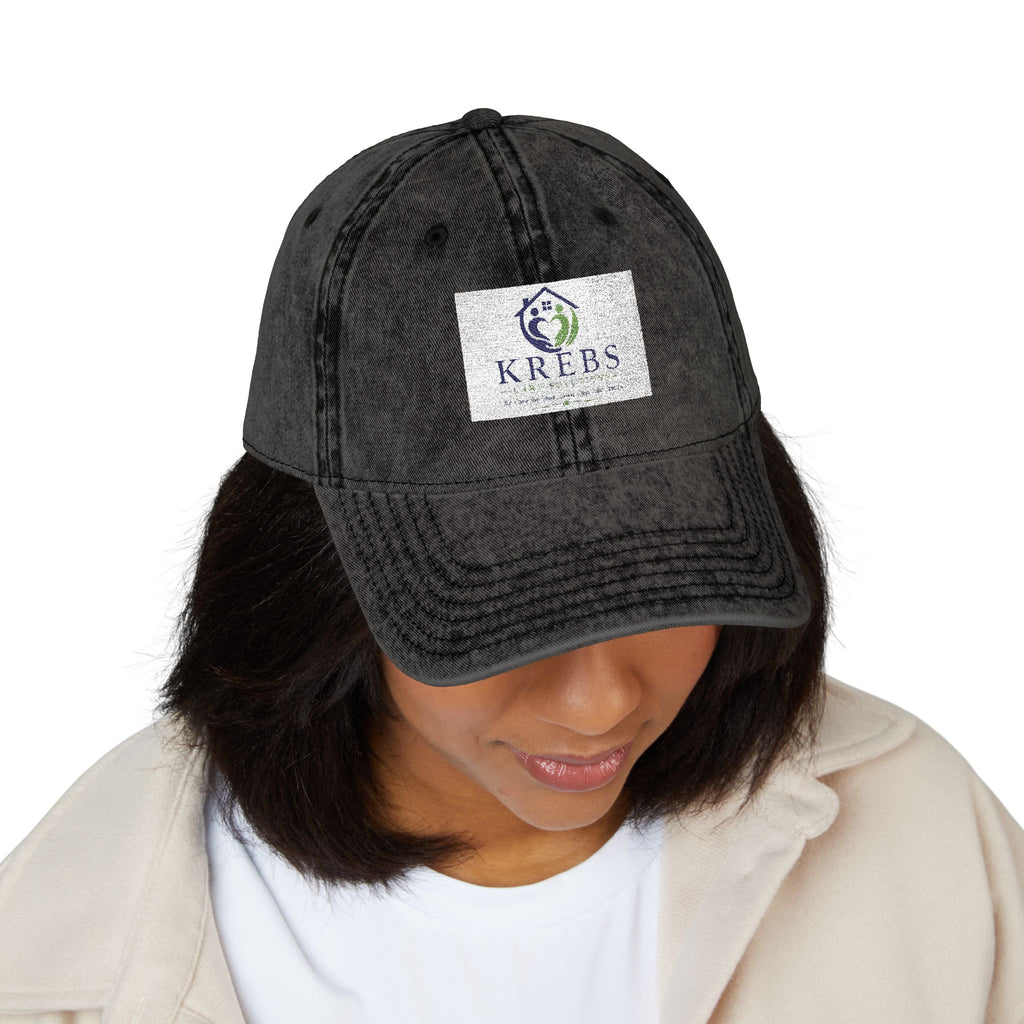 Vintage Embroidered Cap — Distressed Logo Baseball Hat