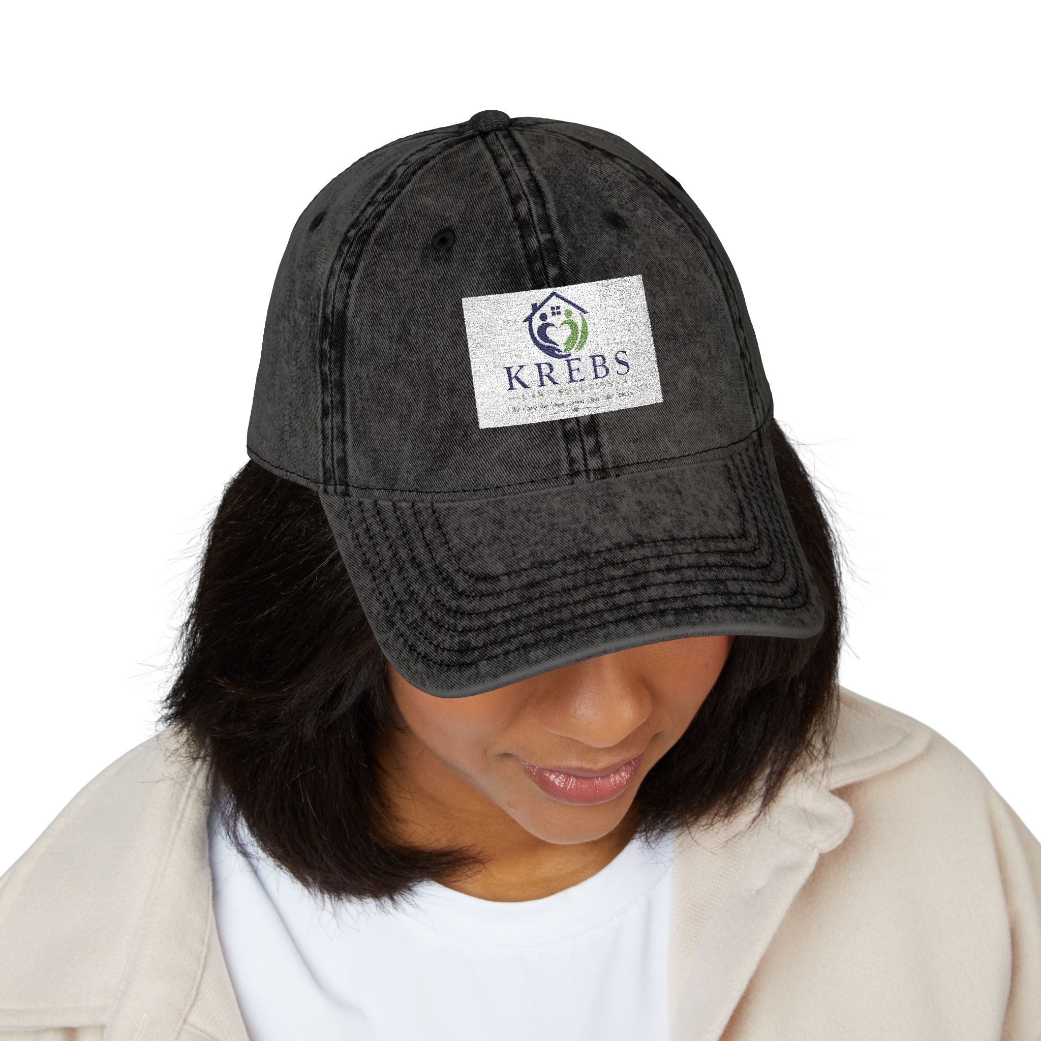 Vintage Embroidered Cap — Distressed Logo Baseball Hat