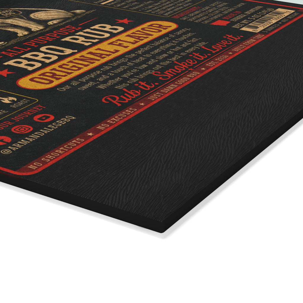 Arm & A Leg Barbecue Original Flavor Glass Cutting Board