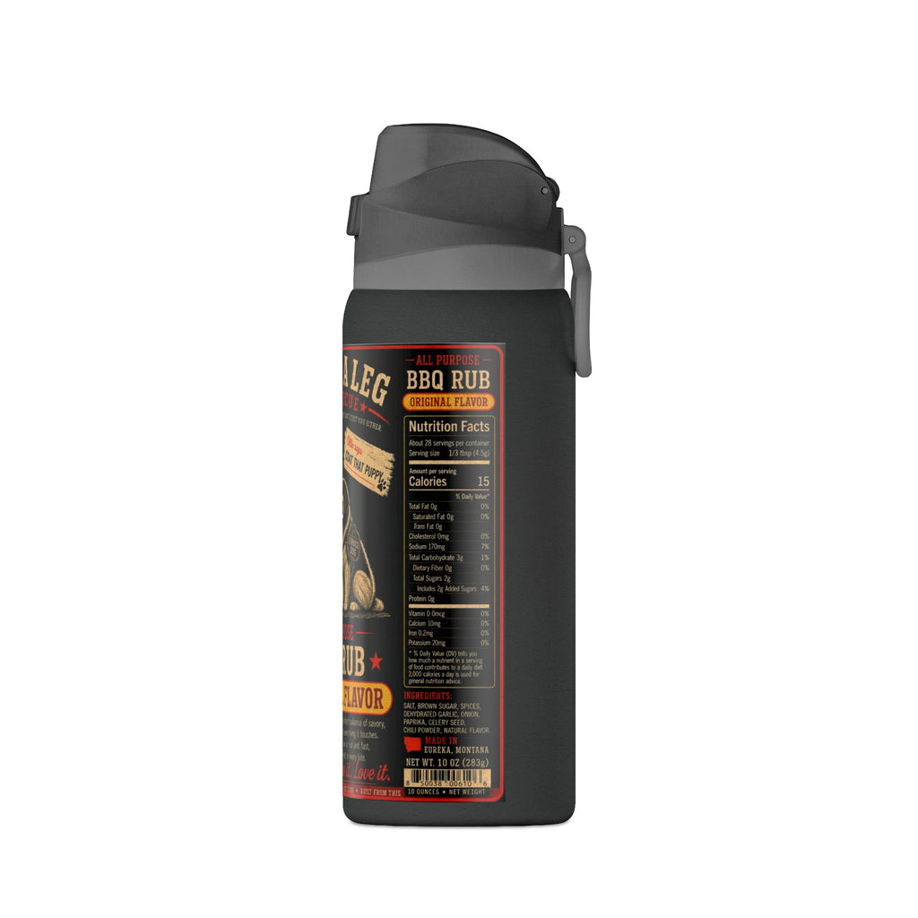 Arm & A Leg BBQ Rub Insulated Water Bottle — 32oz Oasis Thermal Flask with ‘Arm & A Leg’ Vintage BBQ Label
