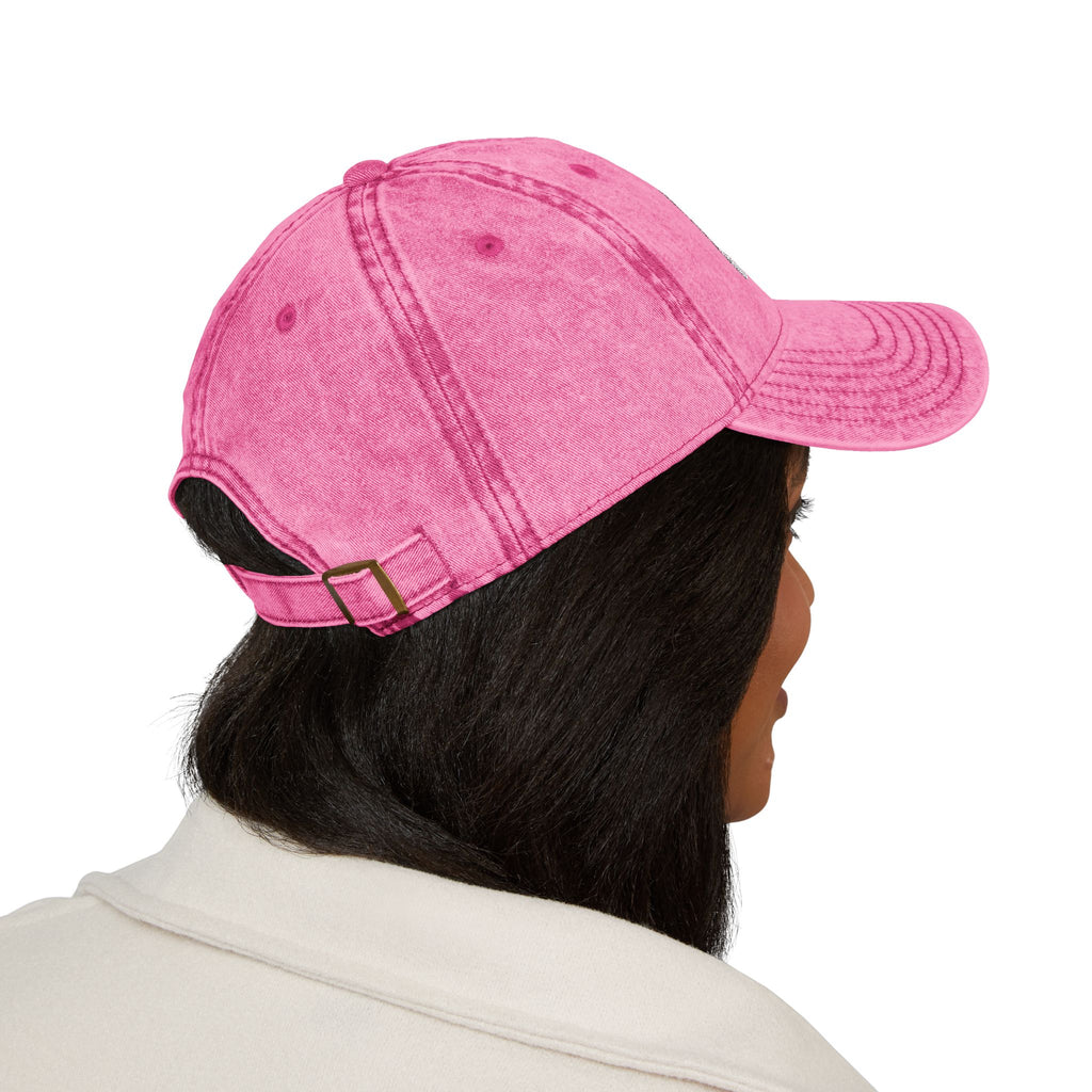 Vintage Embroidered Cap — Distressed Logo Baseball Hat