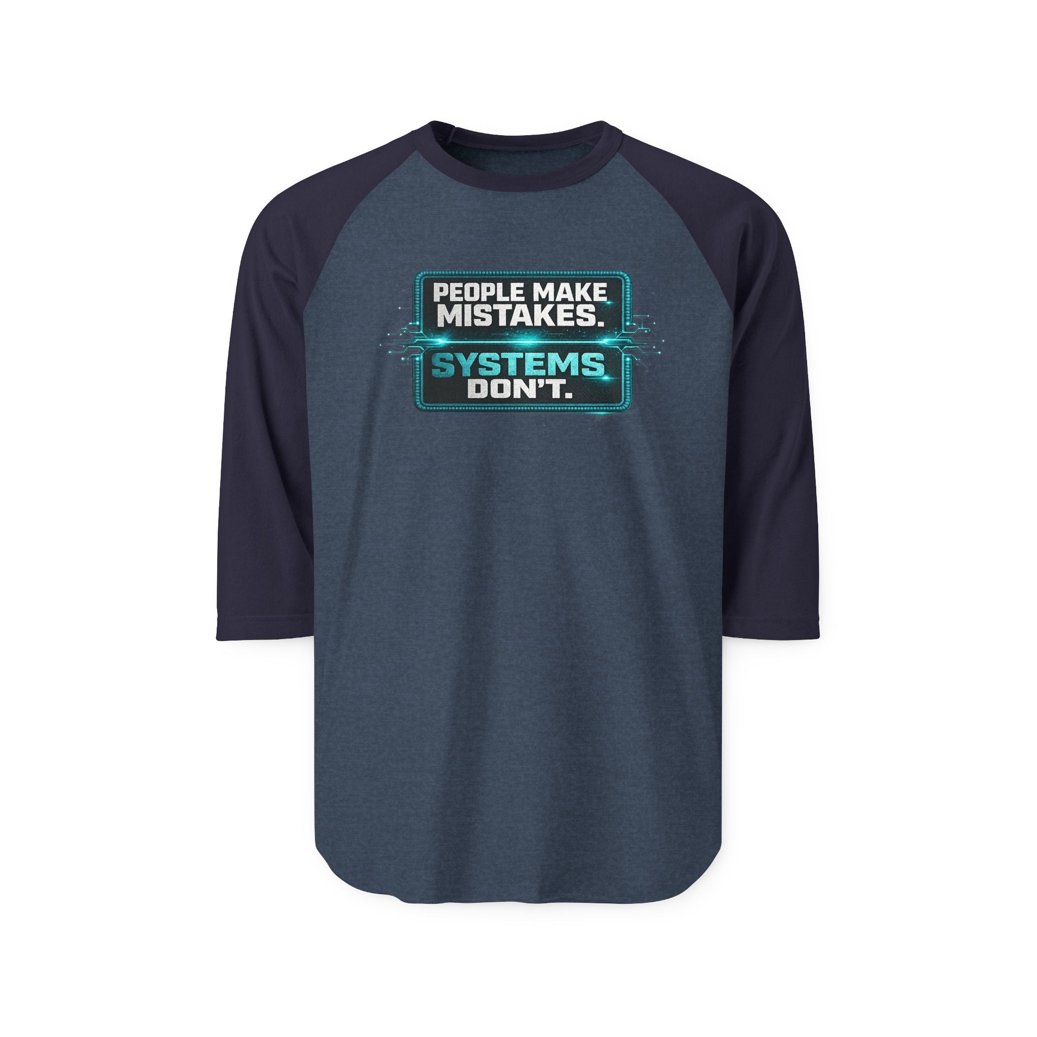 Krebs Care Solutions Raglan Shirt — People Make Mistakes. Systems Don’t.