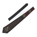 Necktie — Retro CrossCo Logo Dark  Necktie with Red Icon Strip