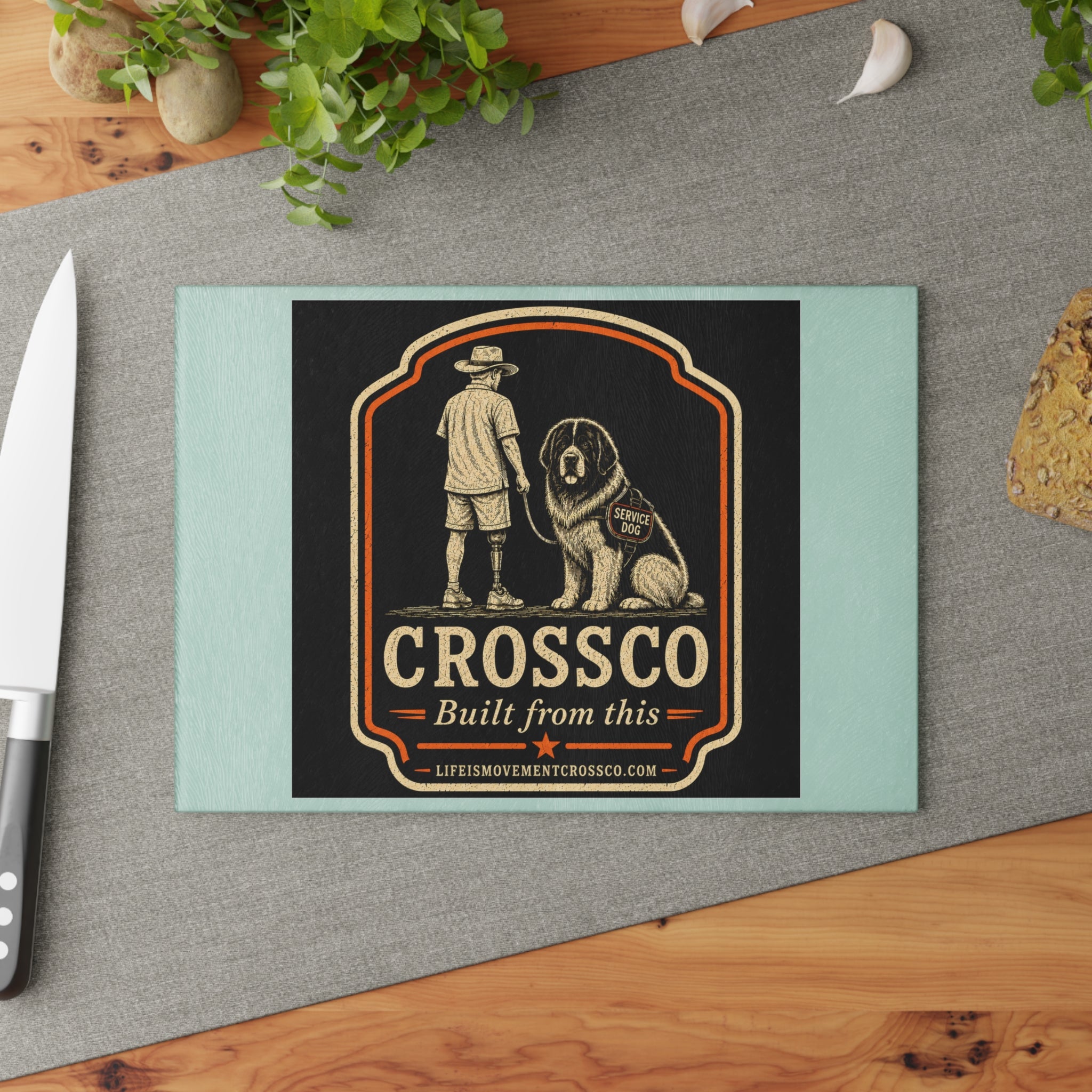 CrossCo Built From This Glass Cutting Board