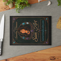 Sam Art Studio Decorative Glass Cutting Board — 'Sam Art Studio' Portrait & Jewelry Motif