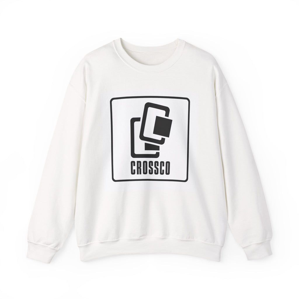 CrossCo Logo Crewneck Sweatshirt — Minimalist Graphic Pullover