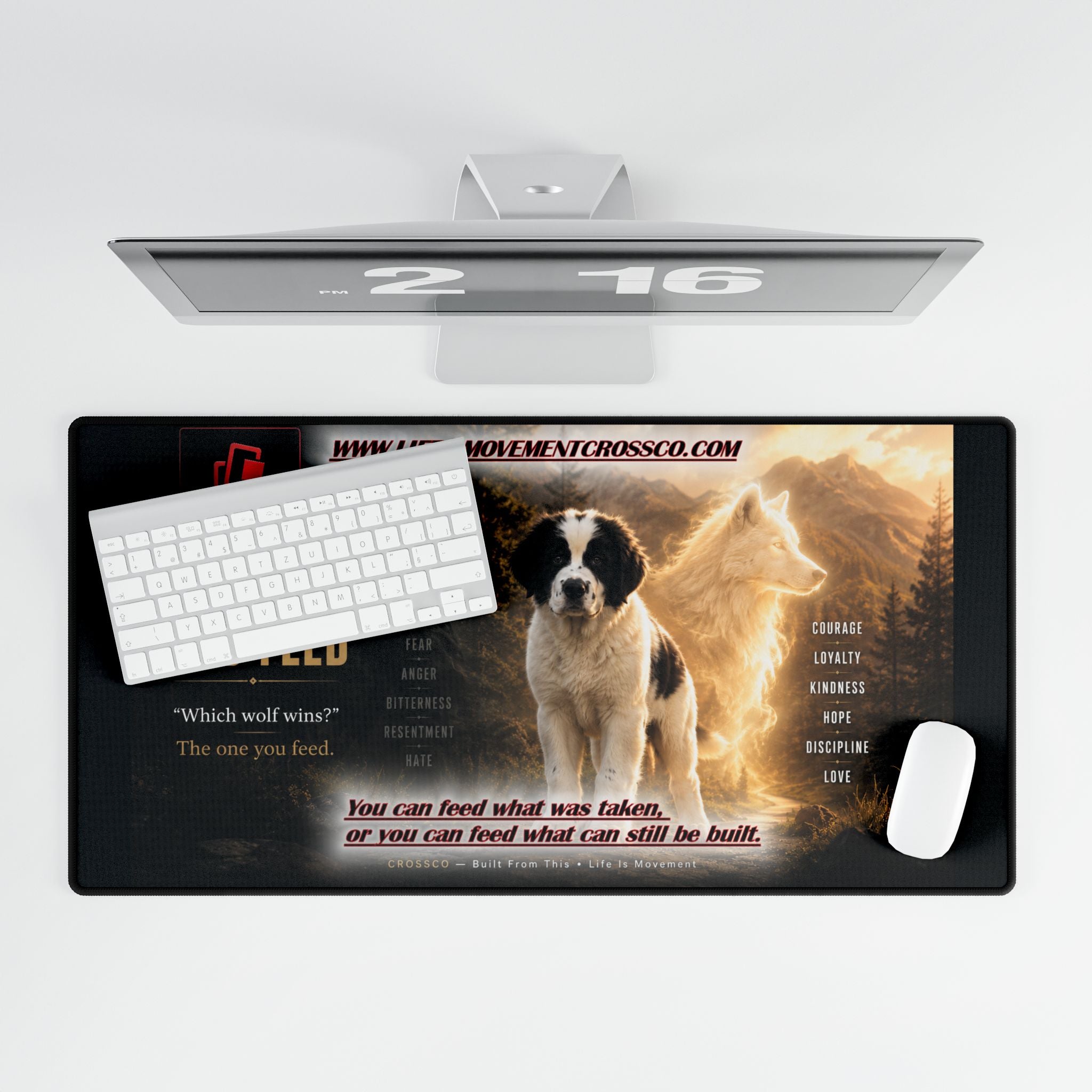 CrossCo “The One You Feed” Desk Mat