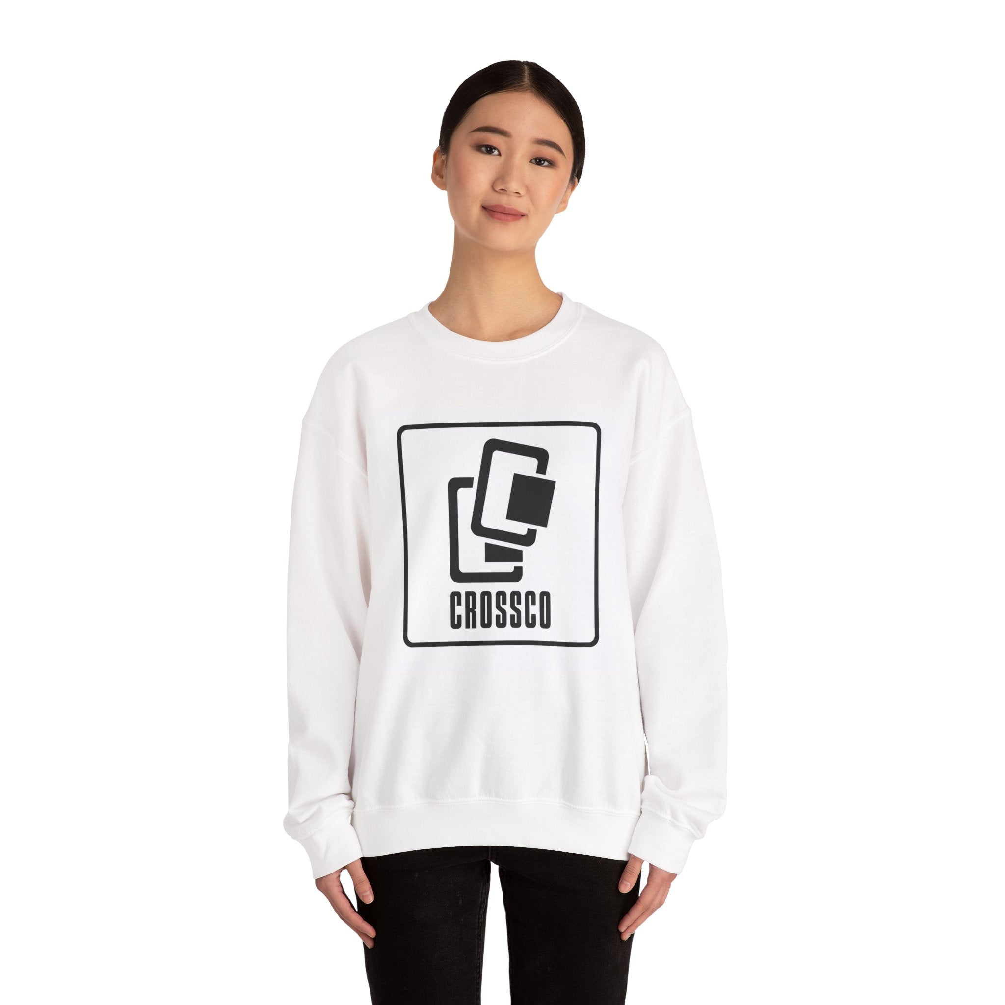 CrossCo Logo Crewneck Sweatshirt — Minimalist Graphic Pullover