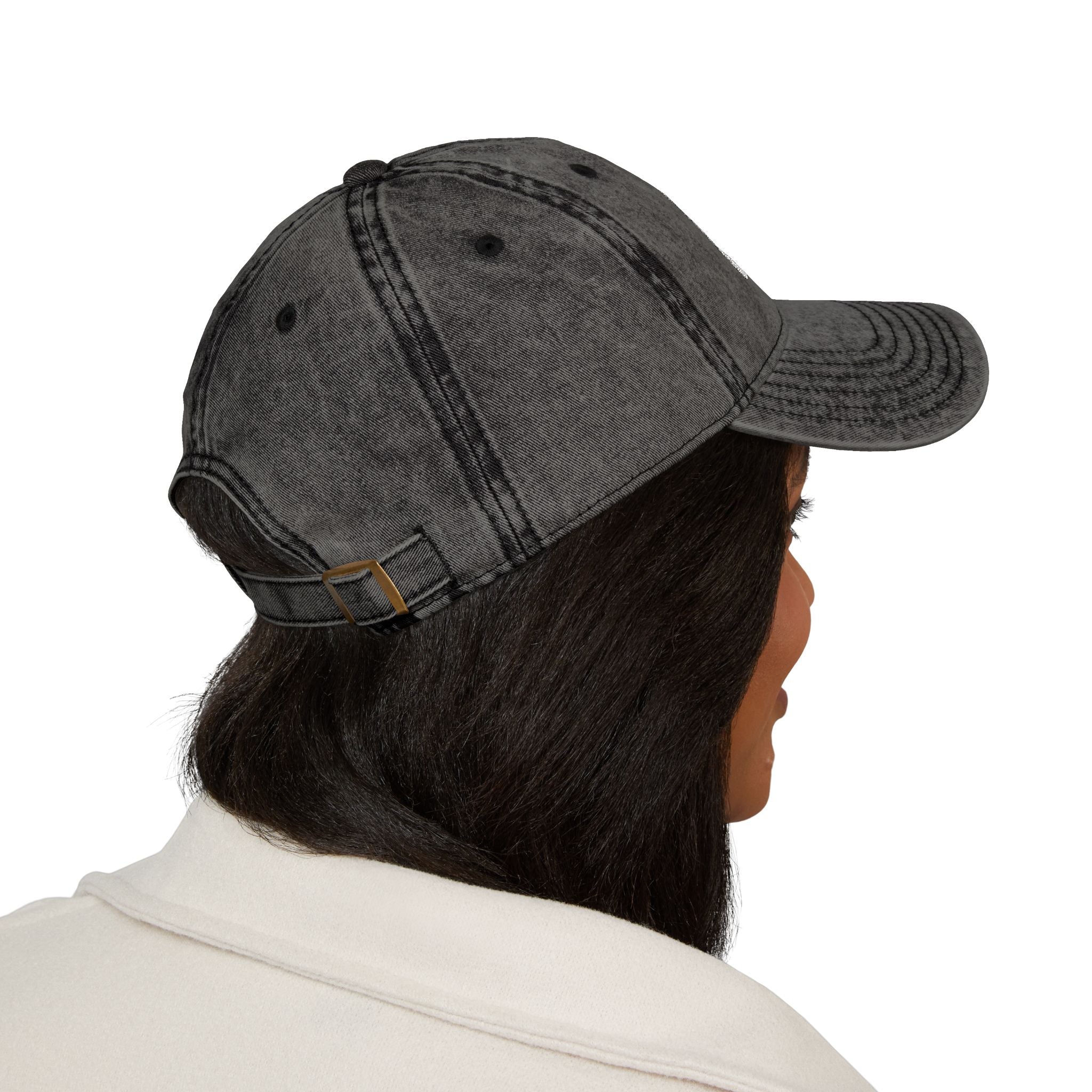Vintage Embroidered Cap — Distressed Logo Baseball Hat