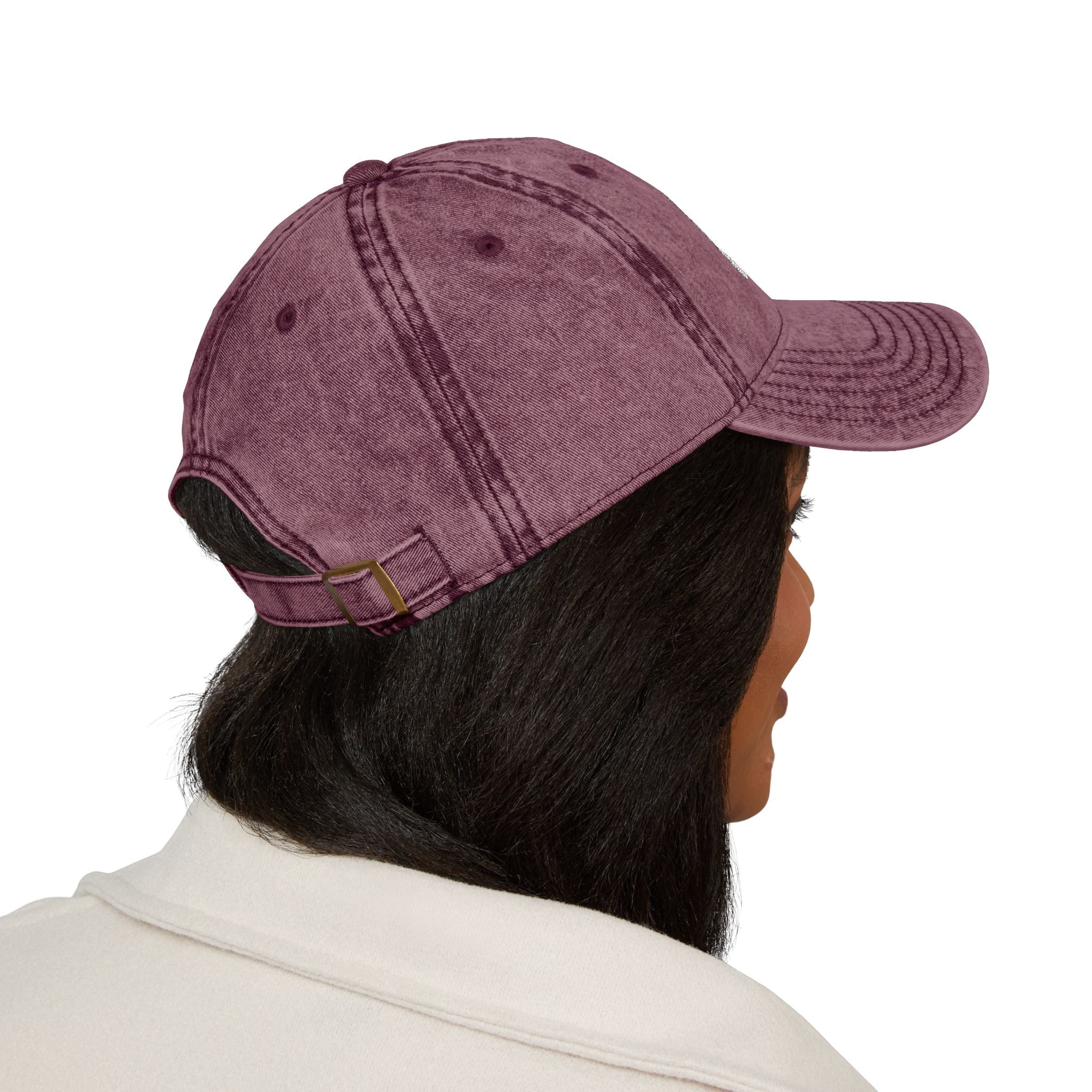 Vintage Embroidered Cap — Distressed Logo Baseball Hat