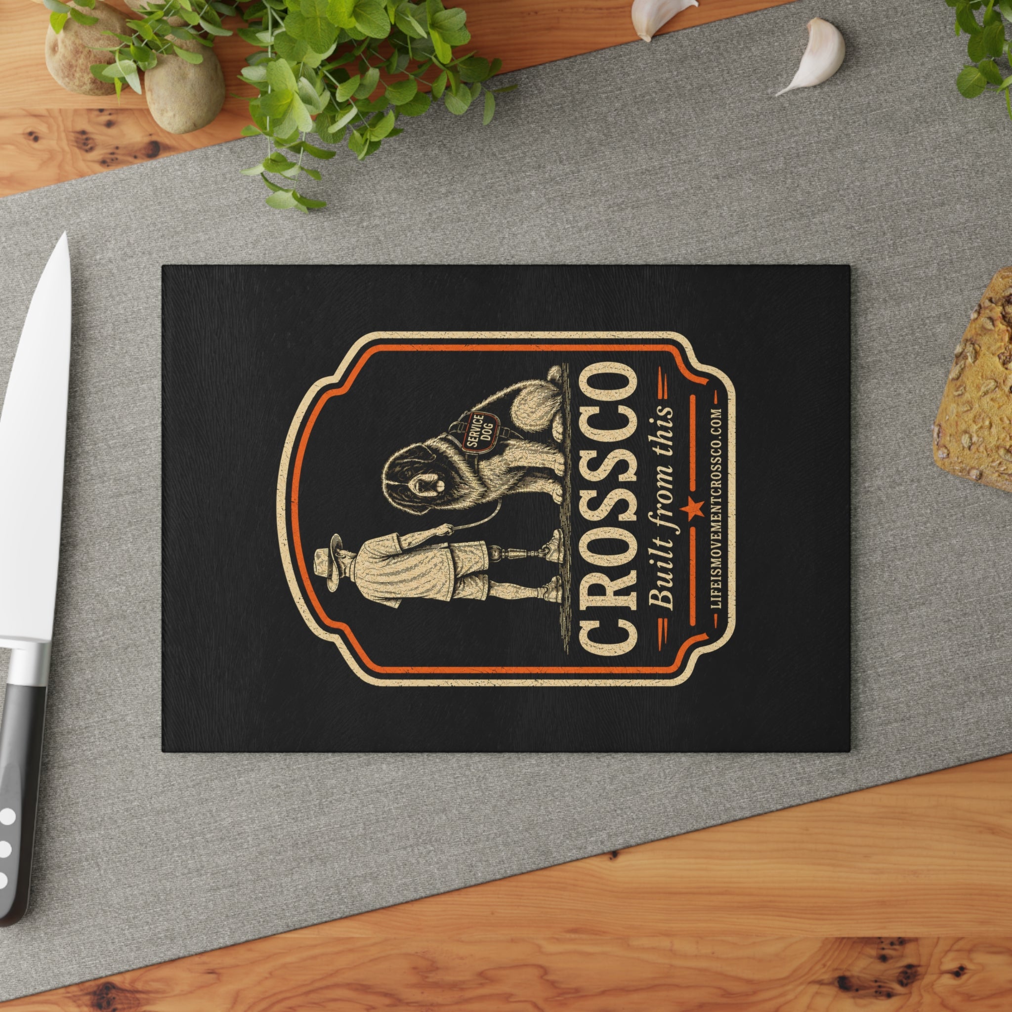 CrossCo Built From This Glass Cutting Board