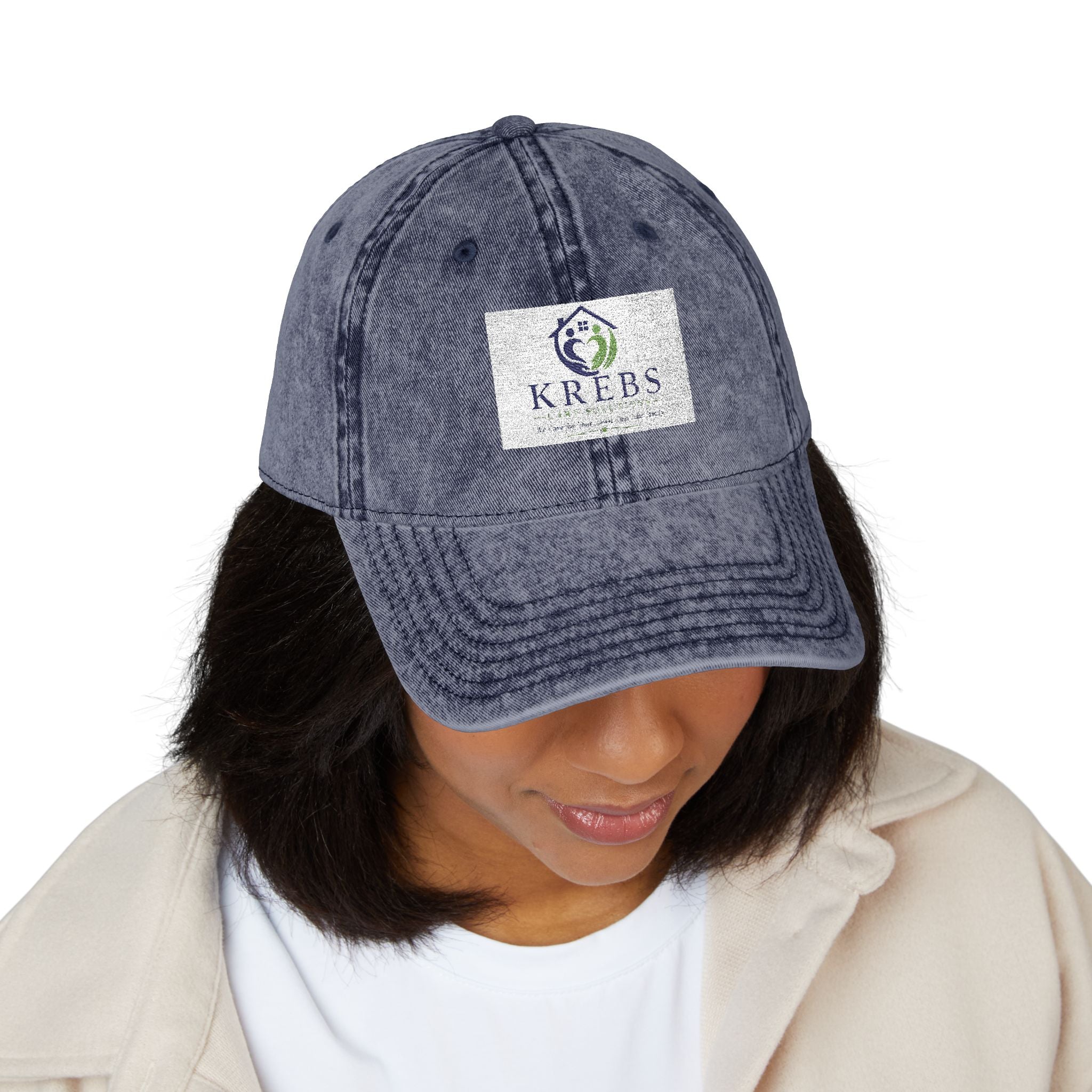 Vintage Embroidered Cap — Distressed Logo Baseball Hat