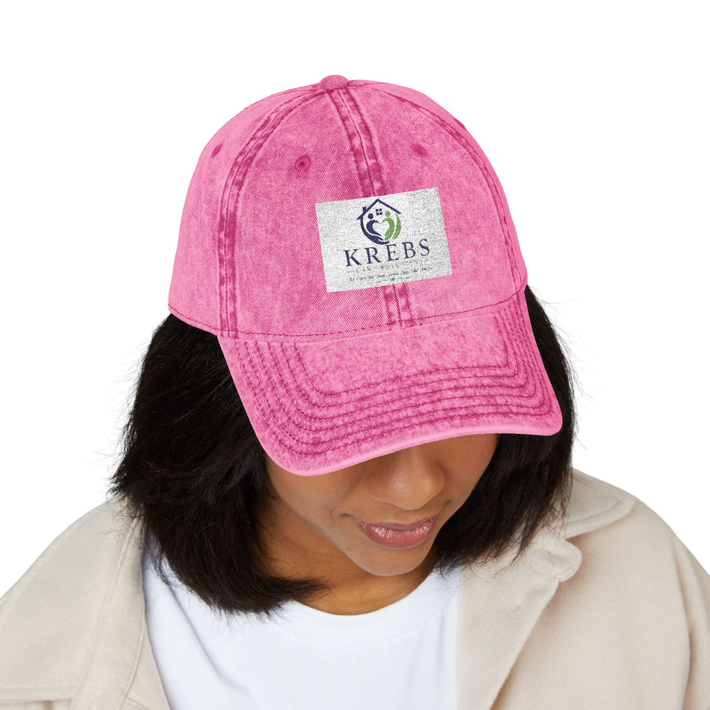 Vintage Embroidered Cap — Distressed Logo Baseball Hat