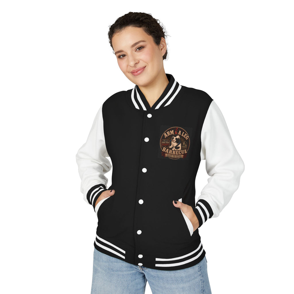 Arm & A Leg Barbecue Varsity Jacket — CrossCo Ollie Badge Edition
