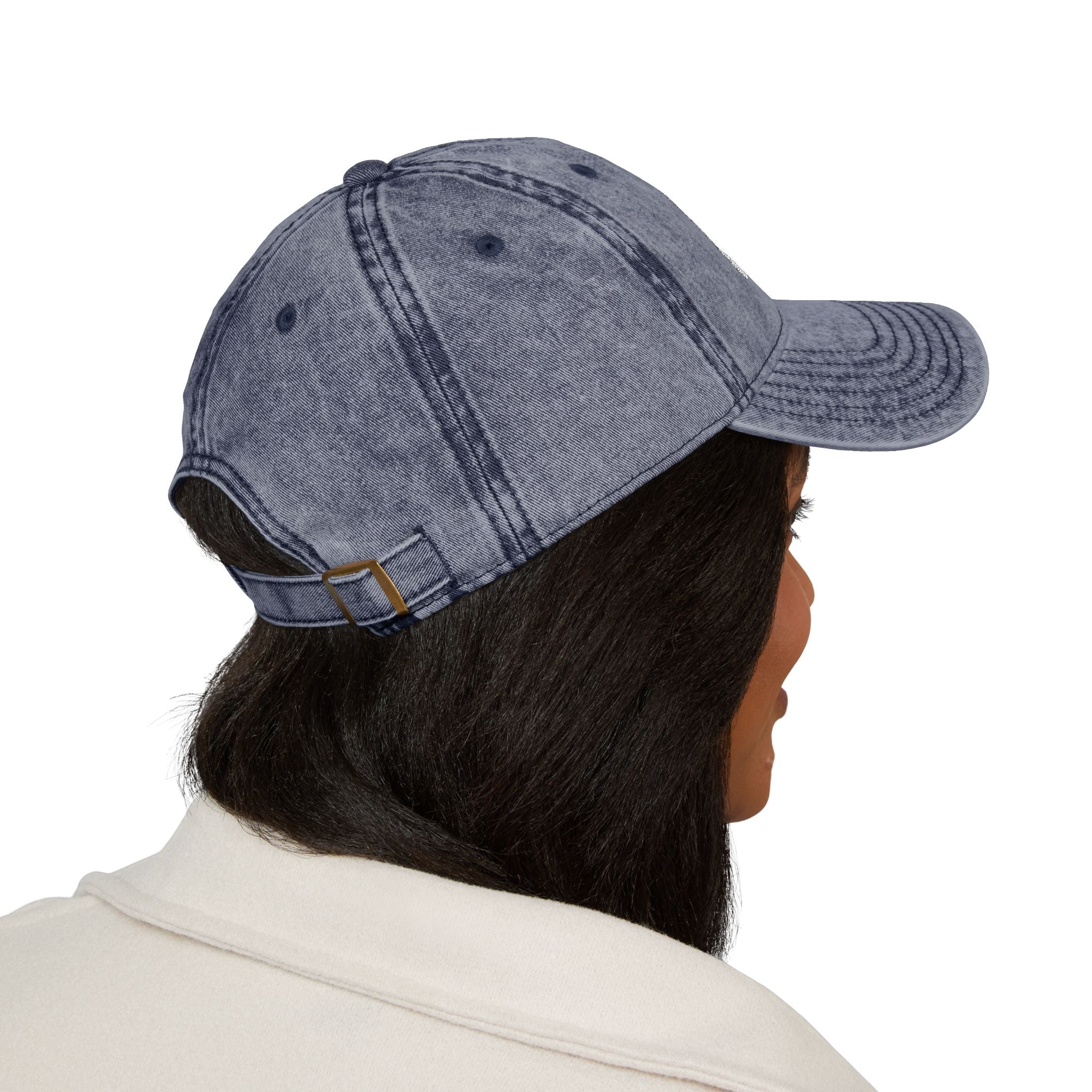 Vintage Embroidered Cap — Distressed Logo Baseball Hat